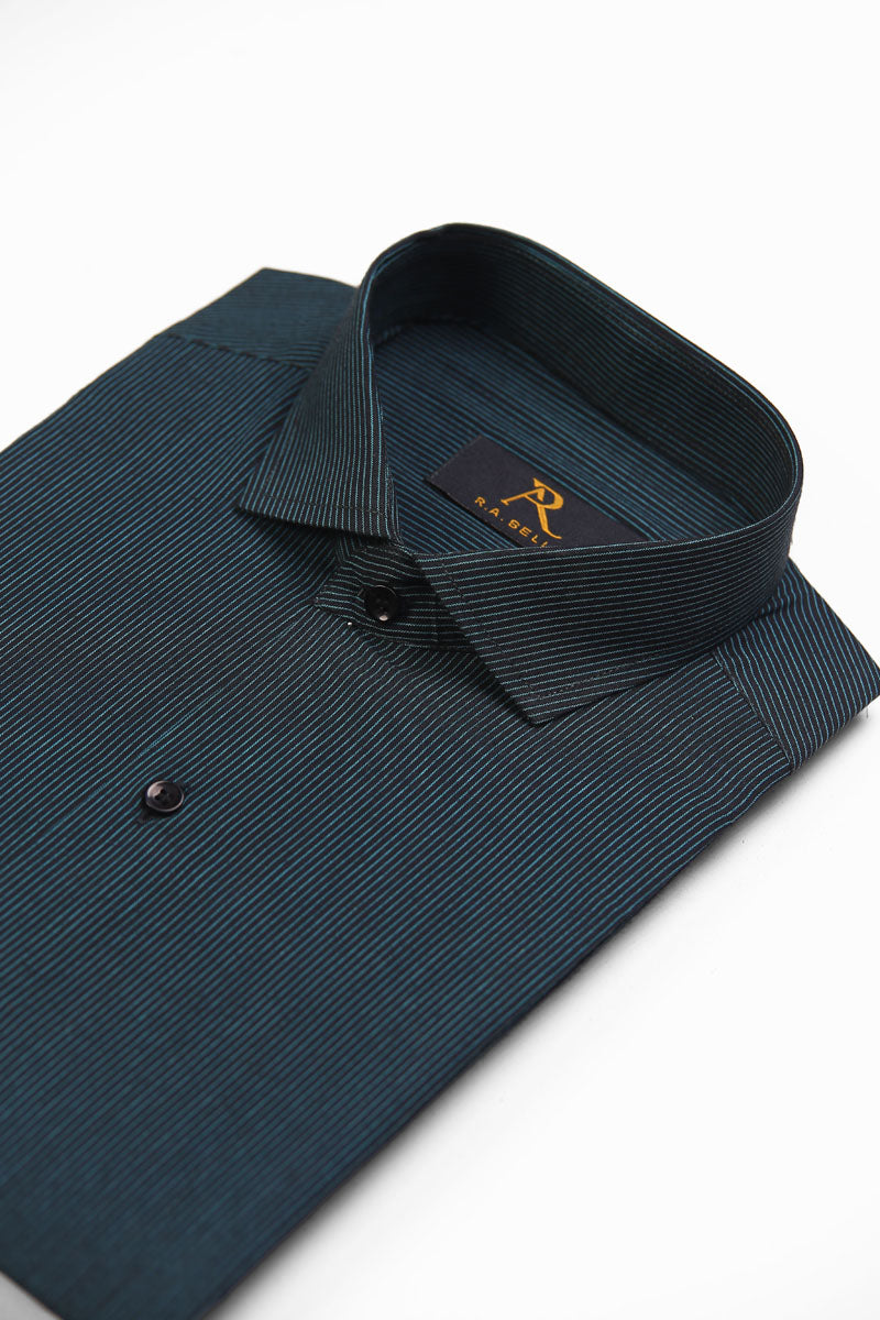 Charcoal Blue Stripe Shirt