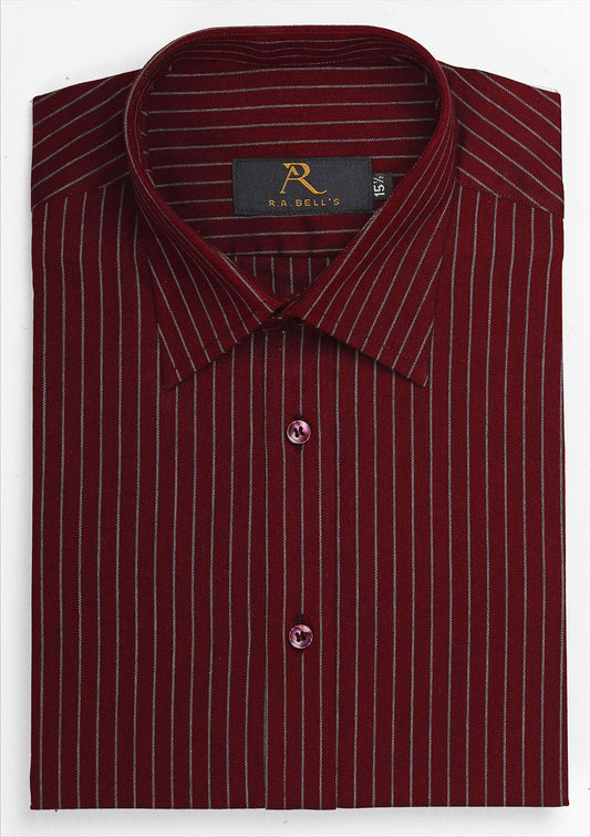 Wine Pearl Stripe shirt