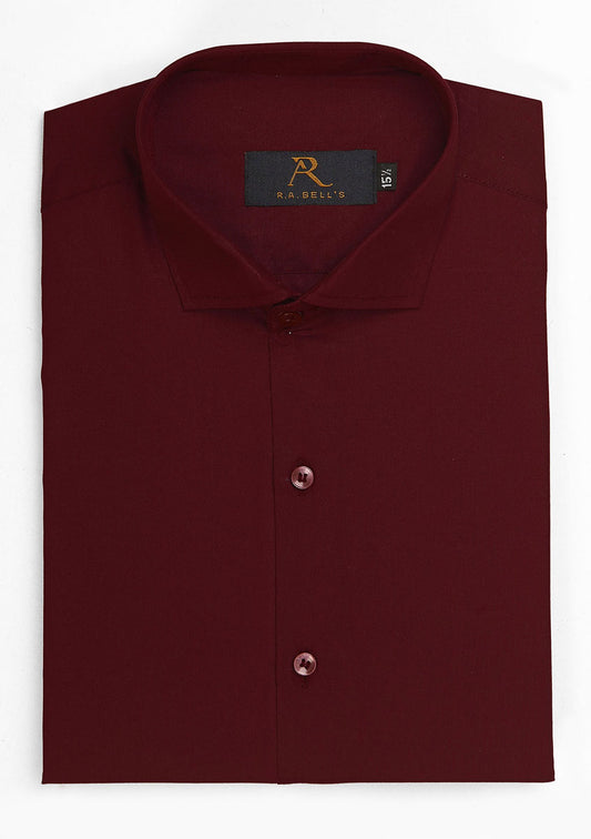 Vintage Maroon Plain Shirt