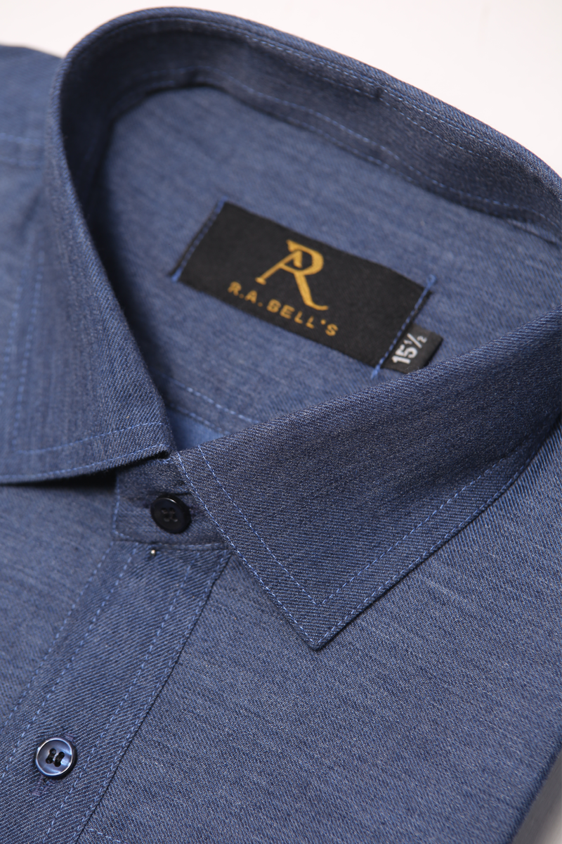 Double Pocket Blue Craftsman Shirt