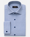 Sky Grid Formal Shirt