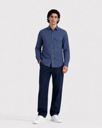 Double Pocket Blue Craftsman Shirt