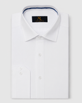 White Navy Inner Trim Luxury Shirt