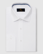 White Navy Inner Trim Luxury Shirt