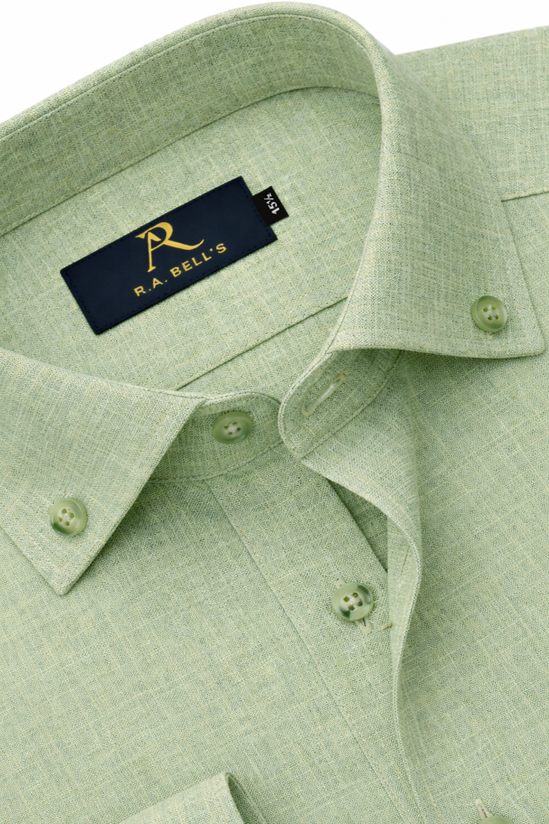 Sage Green Textured Shirt