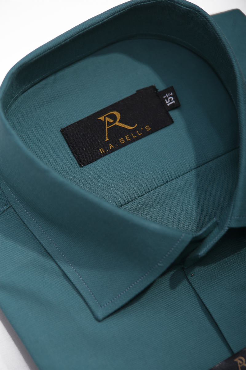 Midnight Teal Texture Shirt