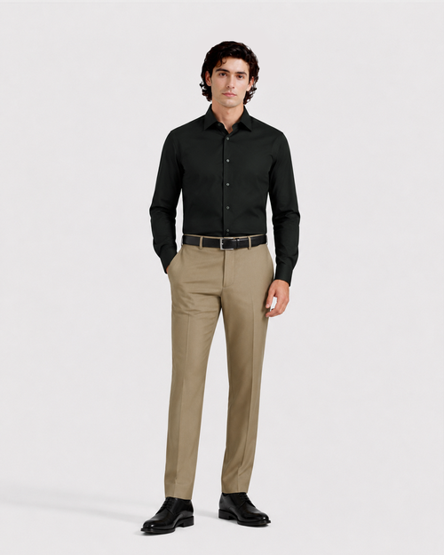 Black Olive Textured Shirt