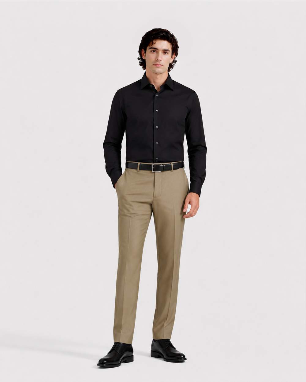Charcol Black Textured Shirt