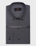 Graphite Textured Button Down Shirt