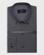 Graphite Textured Button Down Shirt