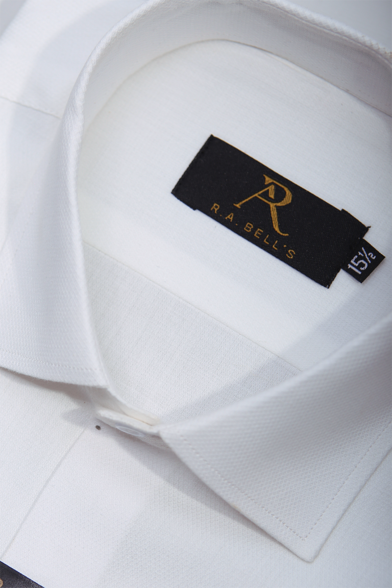 Pearl White Textured Shirt