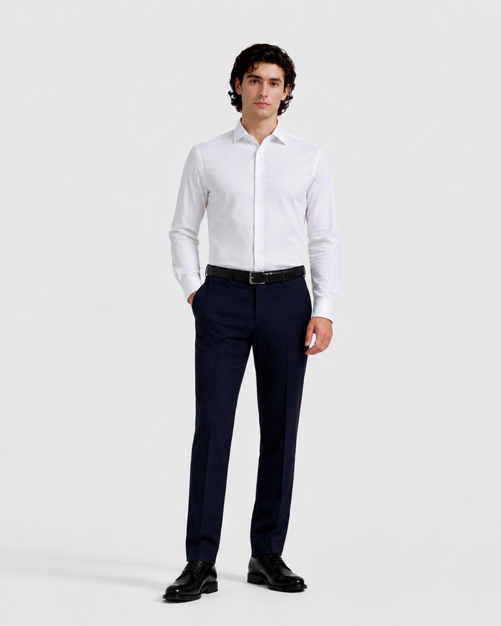 Pearl White Textured Shirt