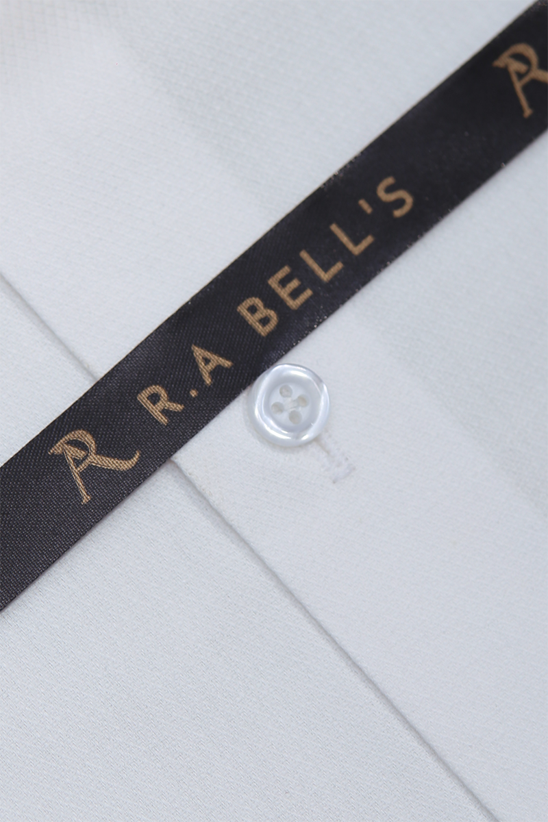 Pearl White Textured Shirt