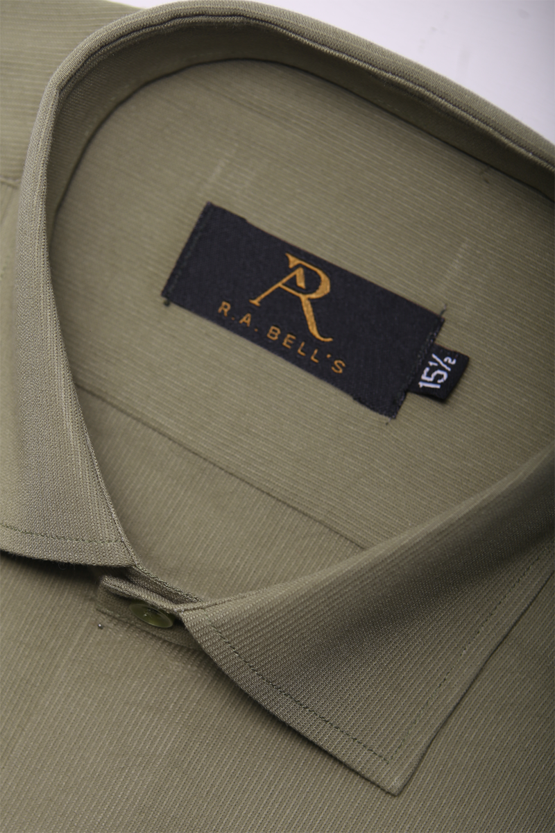Sage Olive Textured Shirt