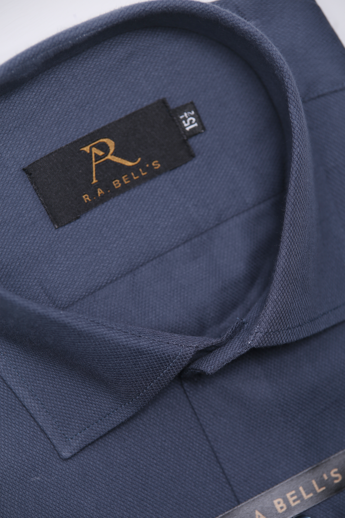 Steel Blue Textured Shirt