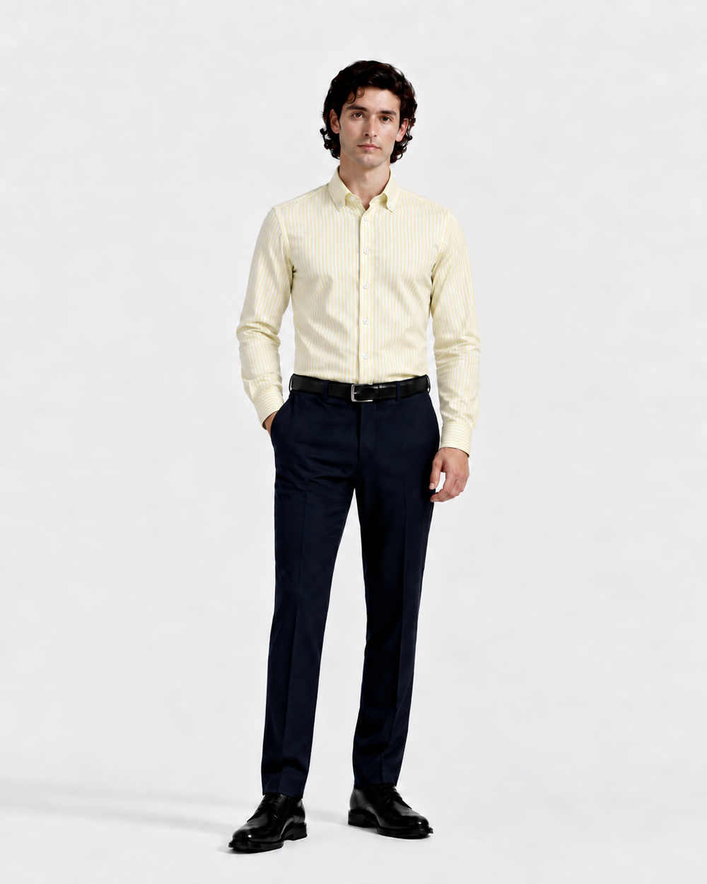 Butter Stripe Button Down Shirt