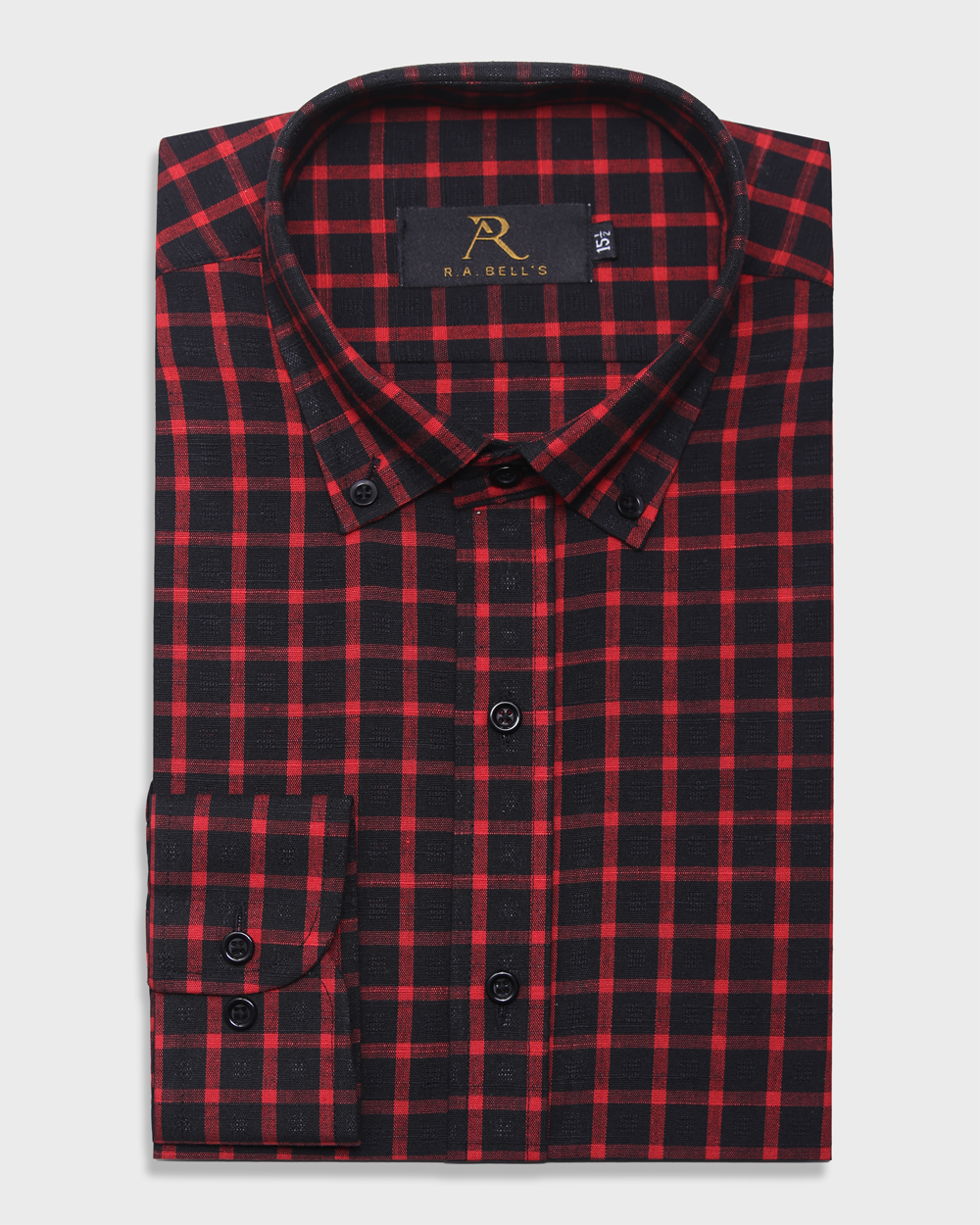 Red Noir Checked Shirt