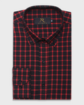 Red Noir Checked Shirt