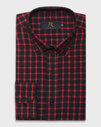 Red Noir Checked Shirt