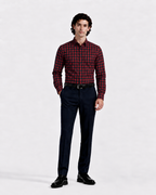 Red Noir Checked Shirt