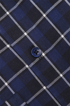 Navy Blue Heritage Check Shirt