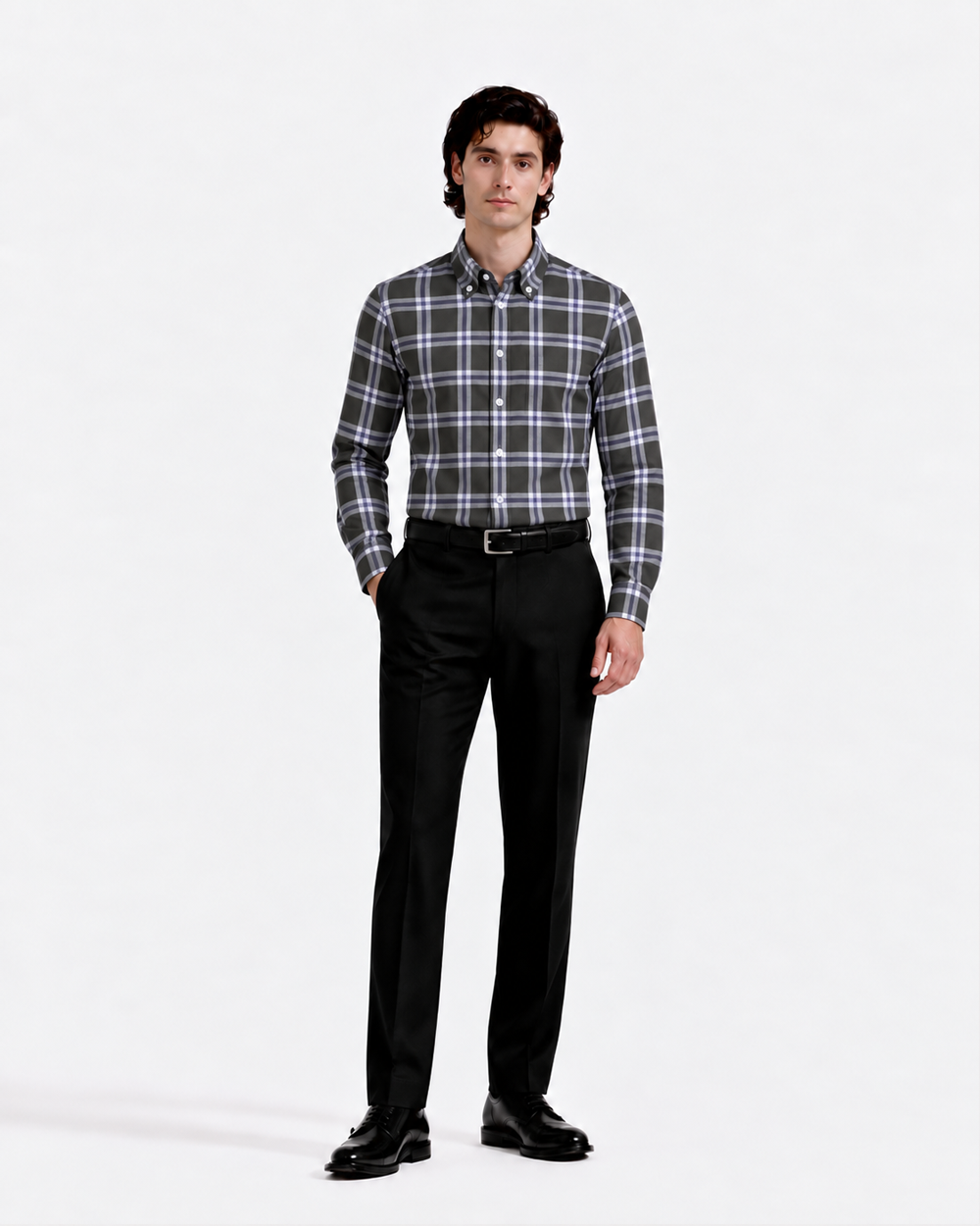 Olive Noir Button Down Shirt