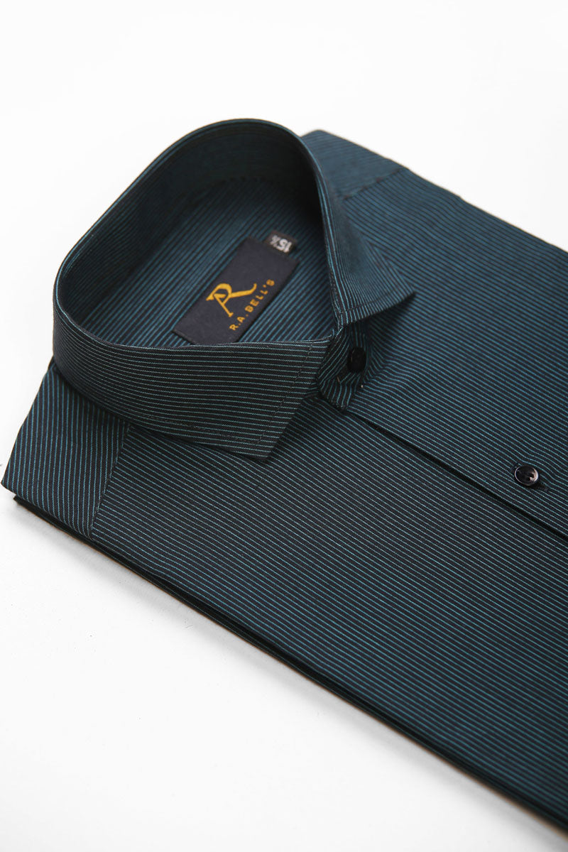 Charcoal Blue Stripe Shirt