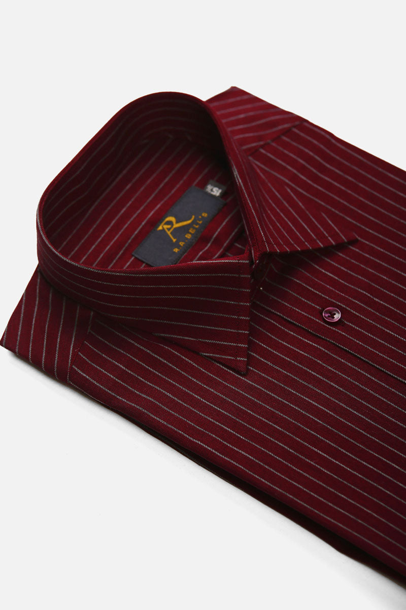 Wine Pearl Stripe shirt