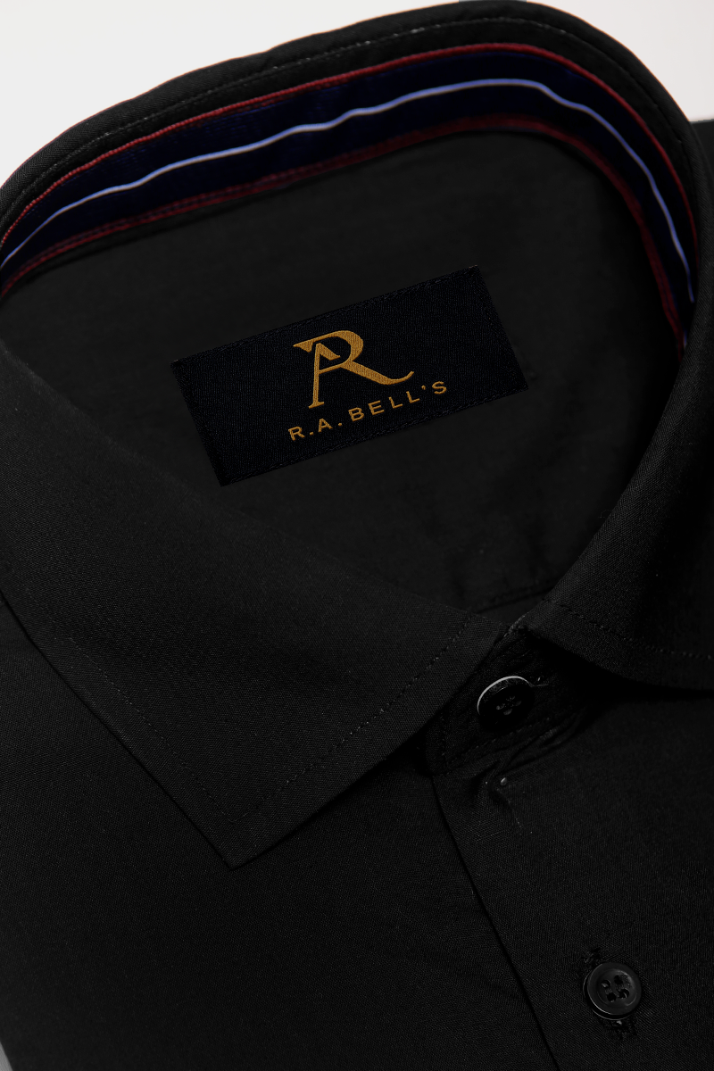 Black Red Inner Trim Signature Shirt
