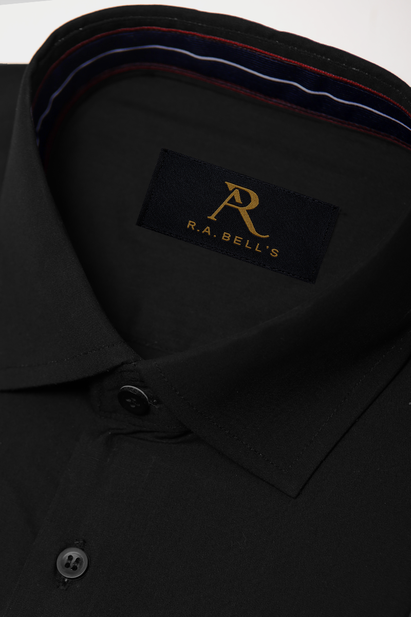 Black Red Inner Trim Signature Shirt