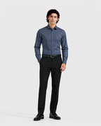 Steel Blue Textured Shirt (Copy)