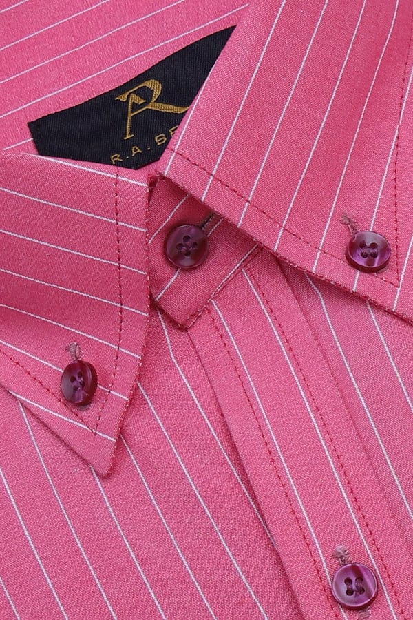 Muted Pink Striped Shirt