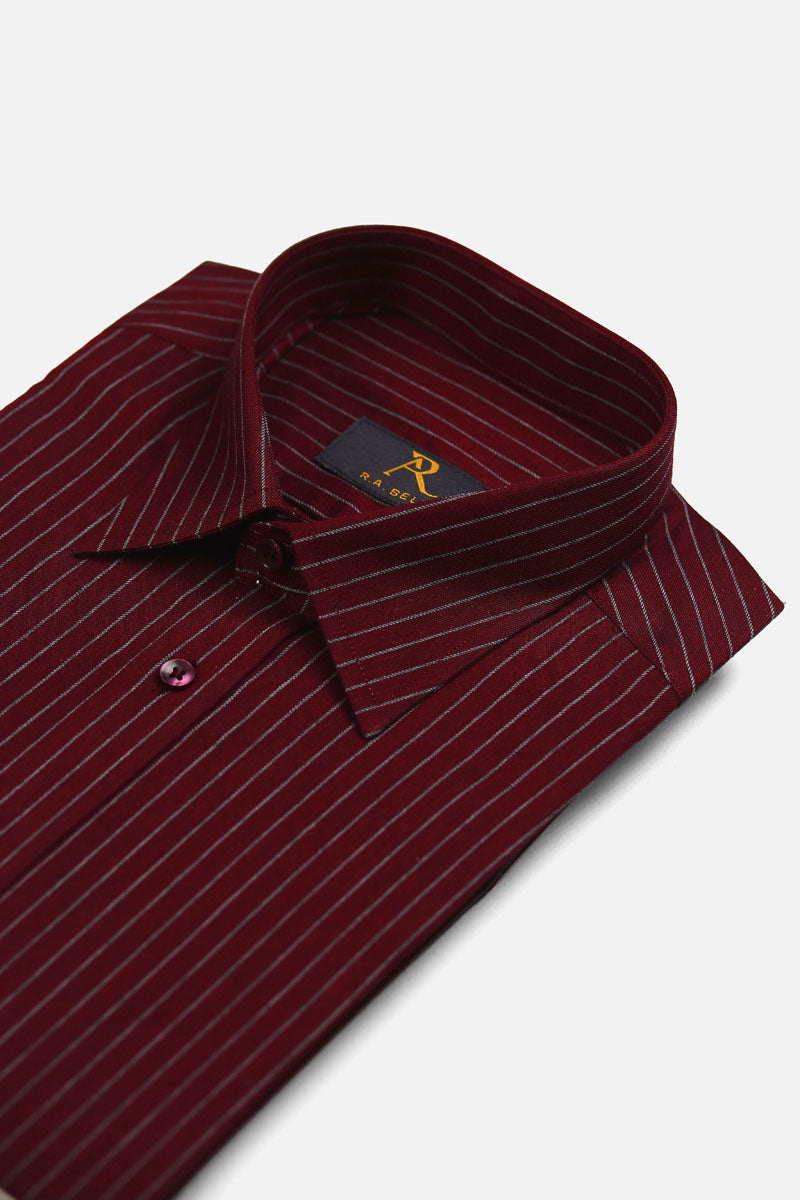 Wine Pearl Stripe shirt