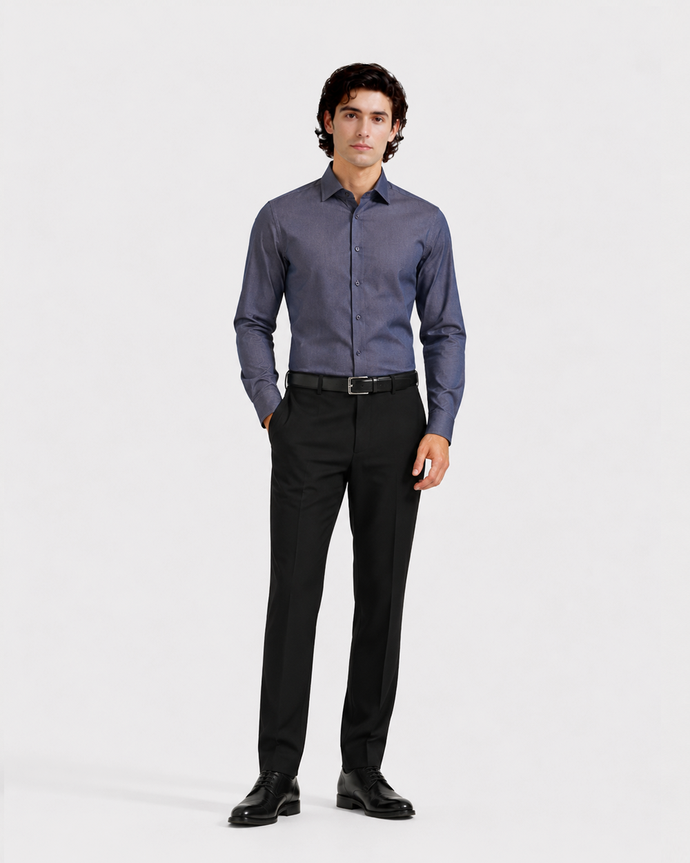 Slate Navy Texture Shirt