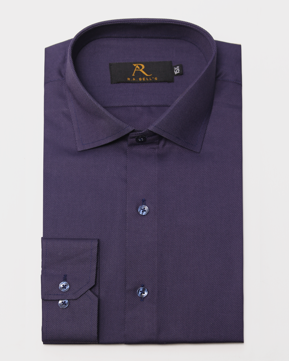 Deep Plum Twill Formal Shirt