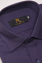 Deep Plum Twill Formal Shirt