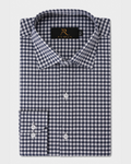 Navy Gingham Check Shirt