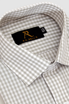 Mist Check Formal Shirt