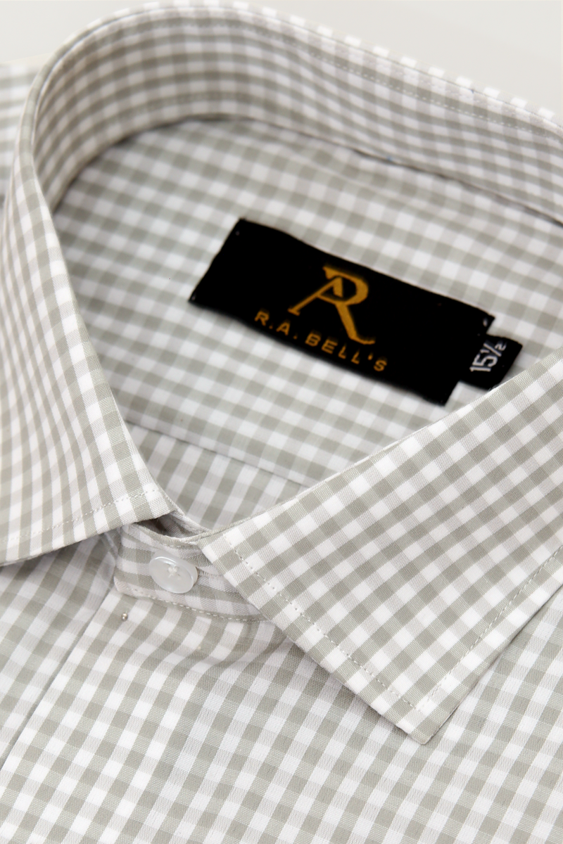 Mist Check Formal Shirt