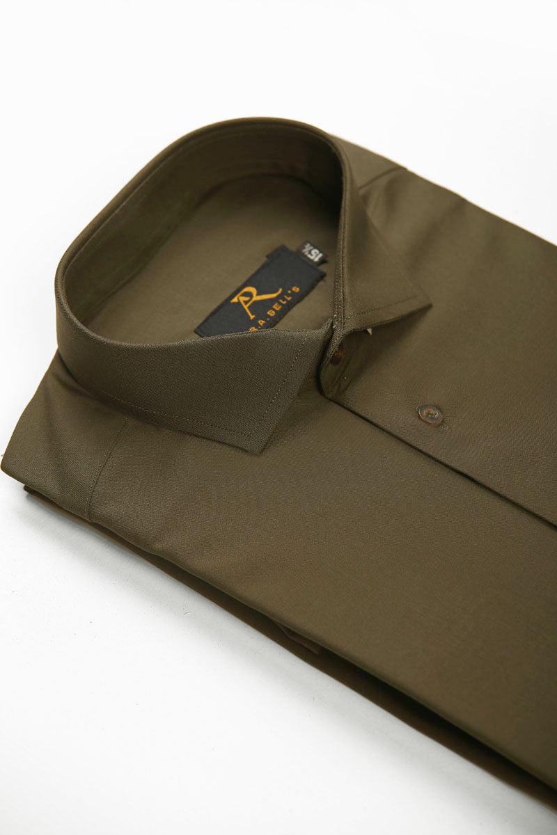 Smoked Olive Plain Shirt