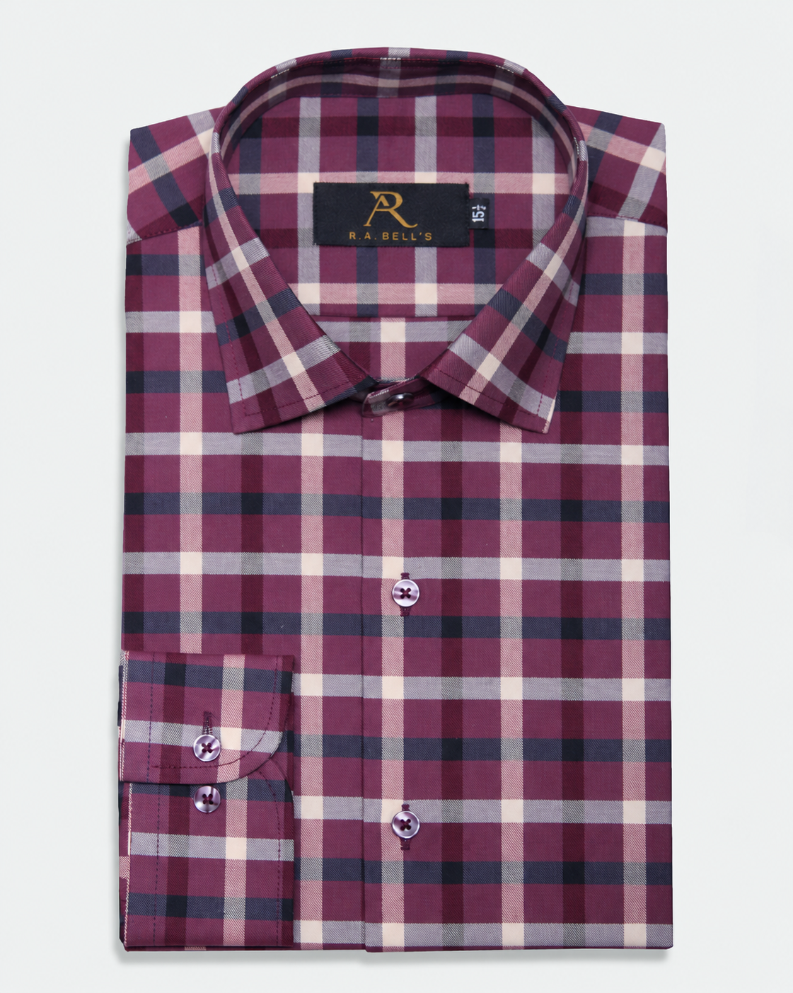 Burgundy Heritage Check Shirt