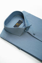 Frosted Teal Textured Shirt