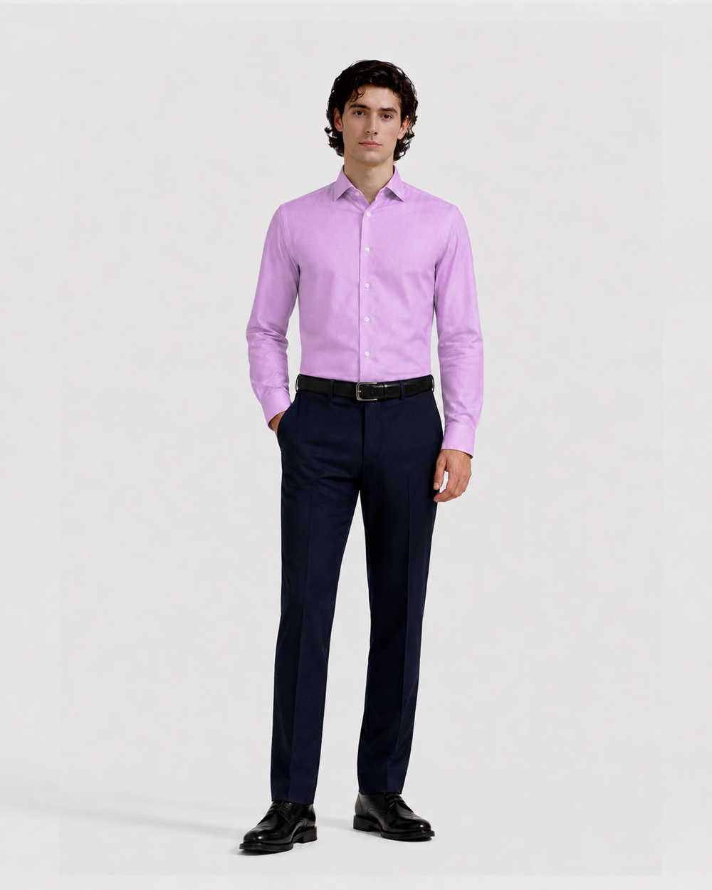 Lavender Oxford Formal Shirt