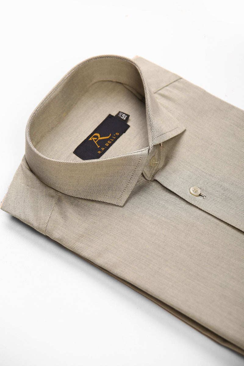 Stone Grey Dobby Shirt