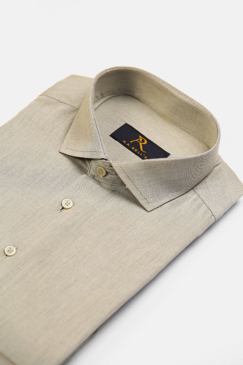 Stone Grey Dobby Shirt