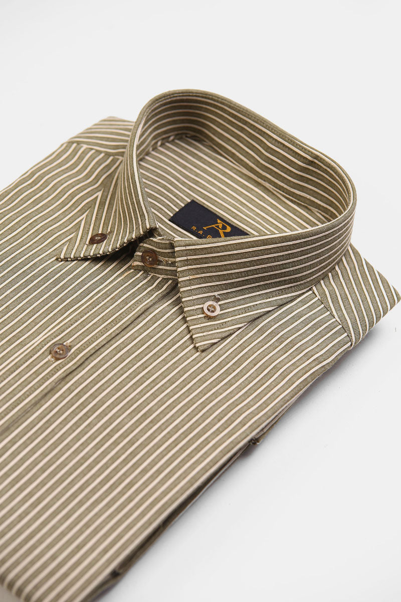 Olive Mist Stripe shirt