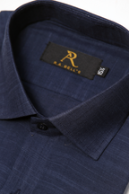Navy Blue Texture Shirt