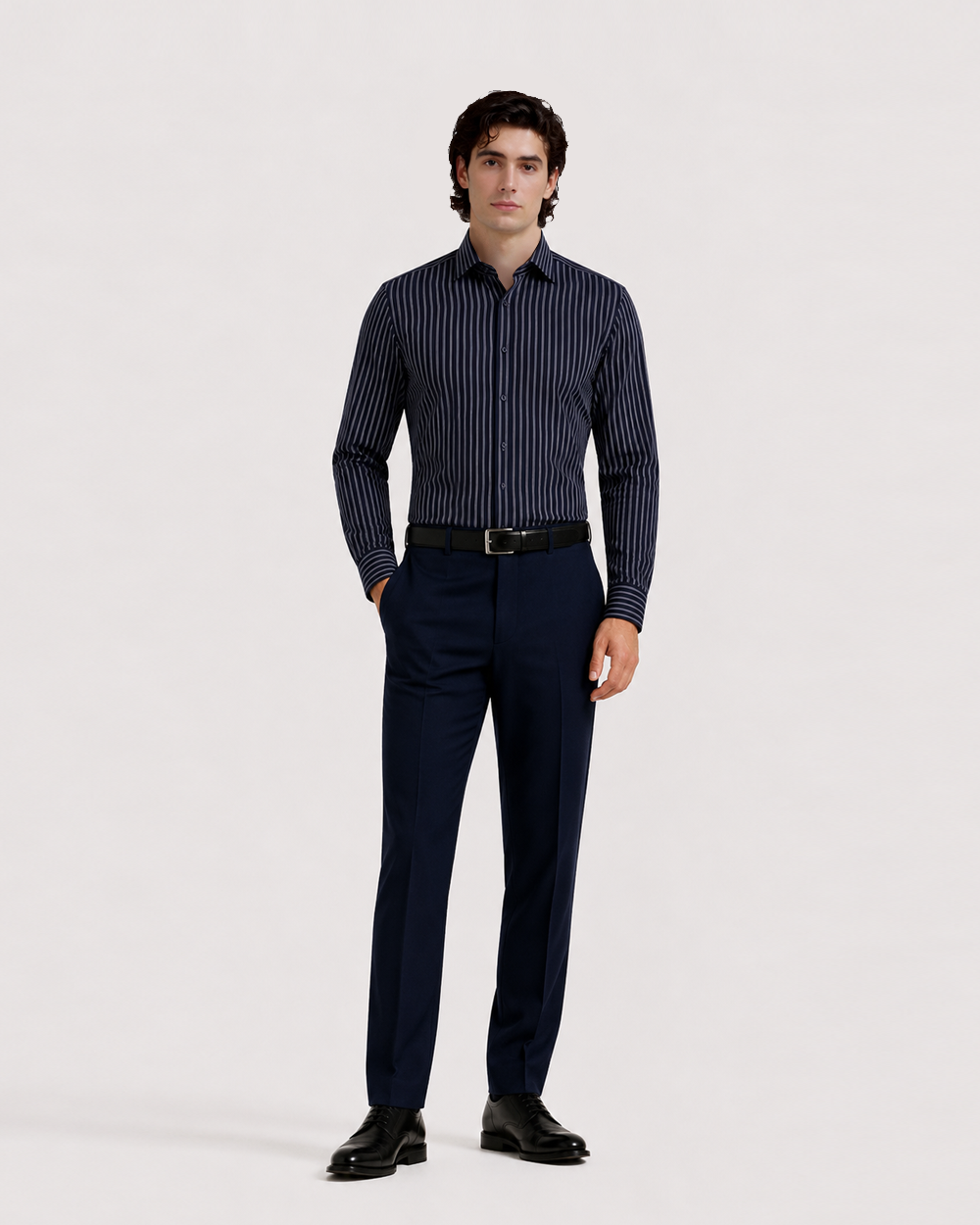 Midnight Stripe Formal Shirt