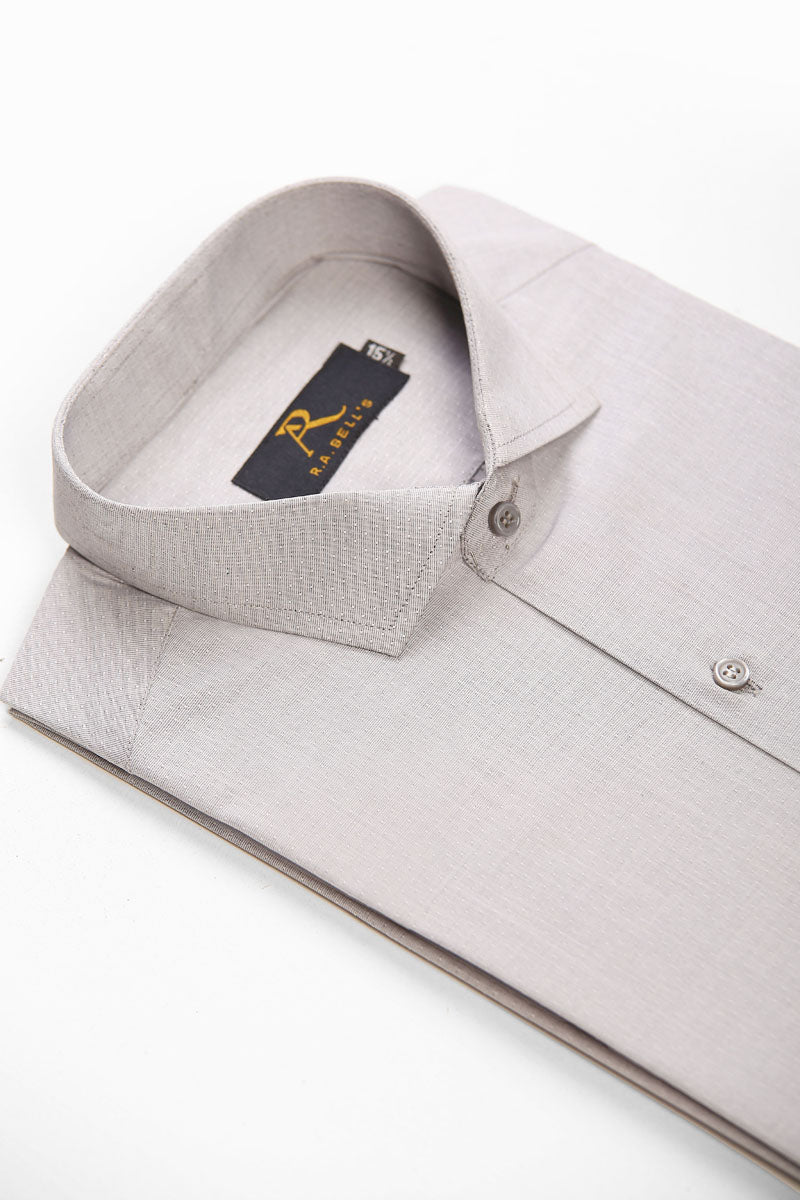 Cloud Grey Textured Shirt