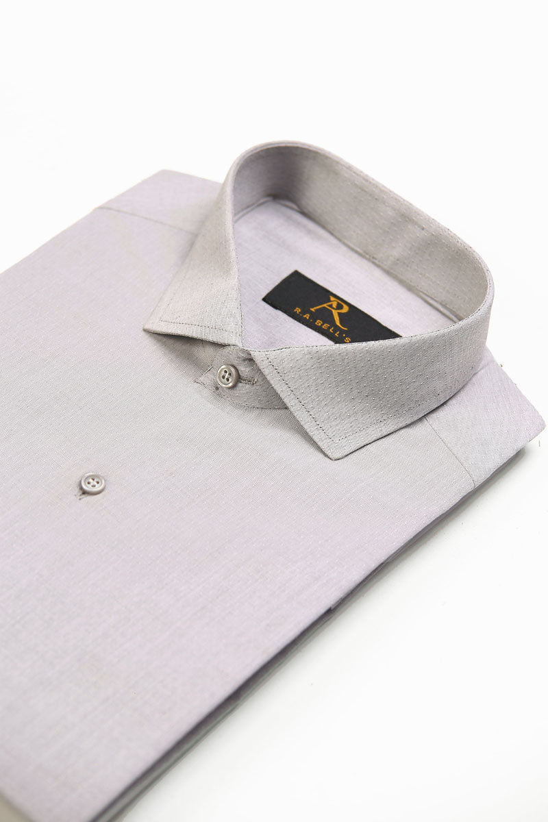 Cloud Grey Textured Shirt